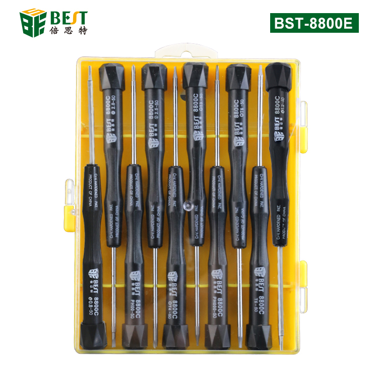 BST-8800E 螺絲套批 螺絲刀套裝10合1 專用電腦手機維修工具