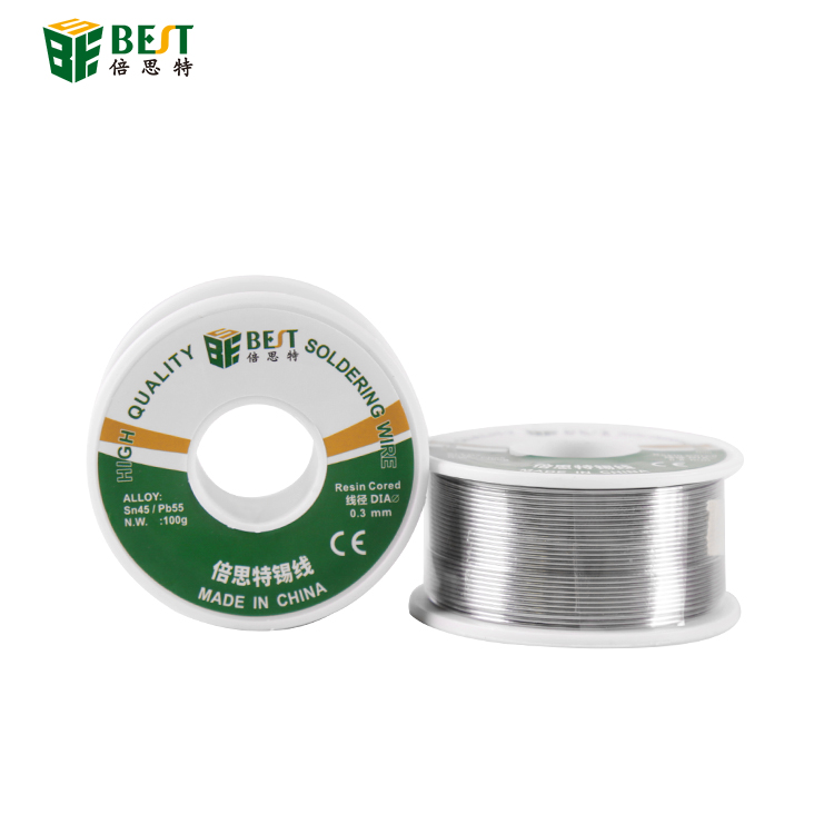 BEST倍思特(￠0.3-0.8mm) 100g高級(jí)錫線 焊接錫線 焊錫絲 優(yōu)質(zhì)錫線 低殘?jiān)a線 Sn45/Pb55