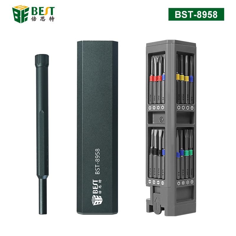 BST-8958 拆機工具套裝 31合1螺絲套批 鋁合金螺絲批套裝31PCS